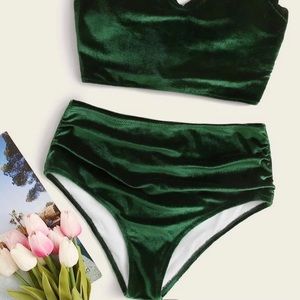 Women’s, Shein, Emerald green, Bathing suit, Sz M